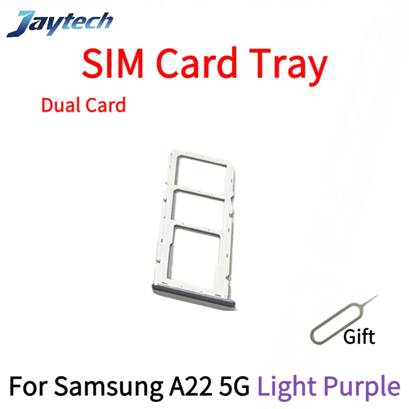 10PCS Dual Karte Telefon Sim SD Karte Tray Für Samsung A22 A23 4G 5G Sim Karte Halter Adapter schublade Mit PIN