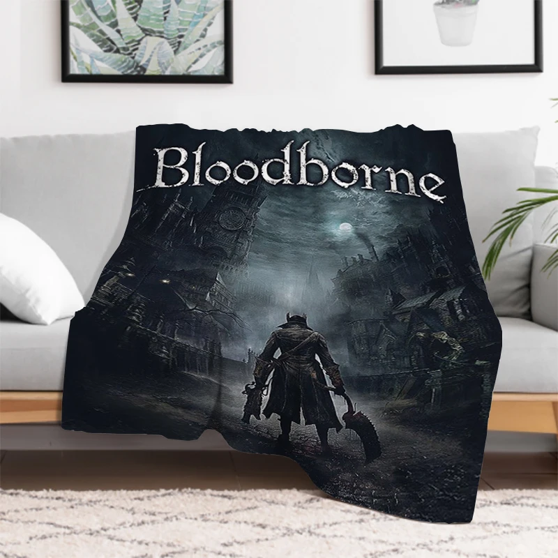 Bloodborne Good Throw Blanket for Sofa Blankets & Throws Microfiber Bedding King Lid Knee Bed Decorative Fleece Fluffy Soft Nap