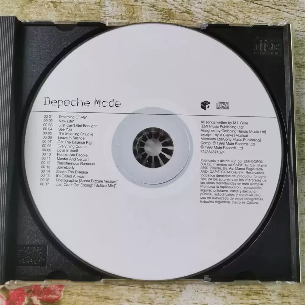 CD Depeche Mode The Singles 81 85 Si concentrano sulla New Wave + Synth-pop
