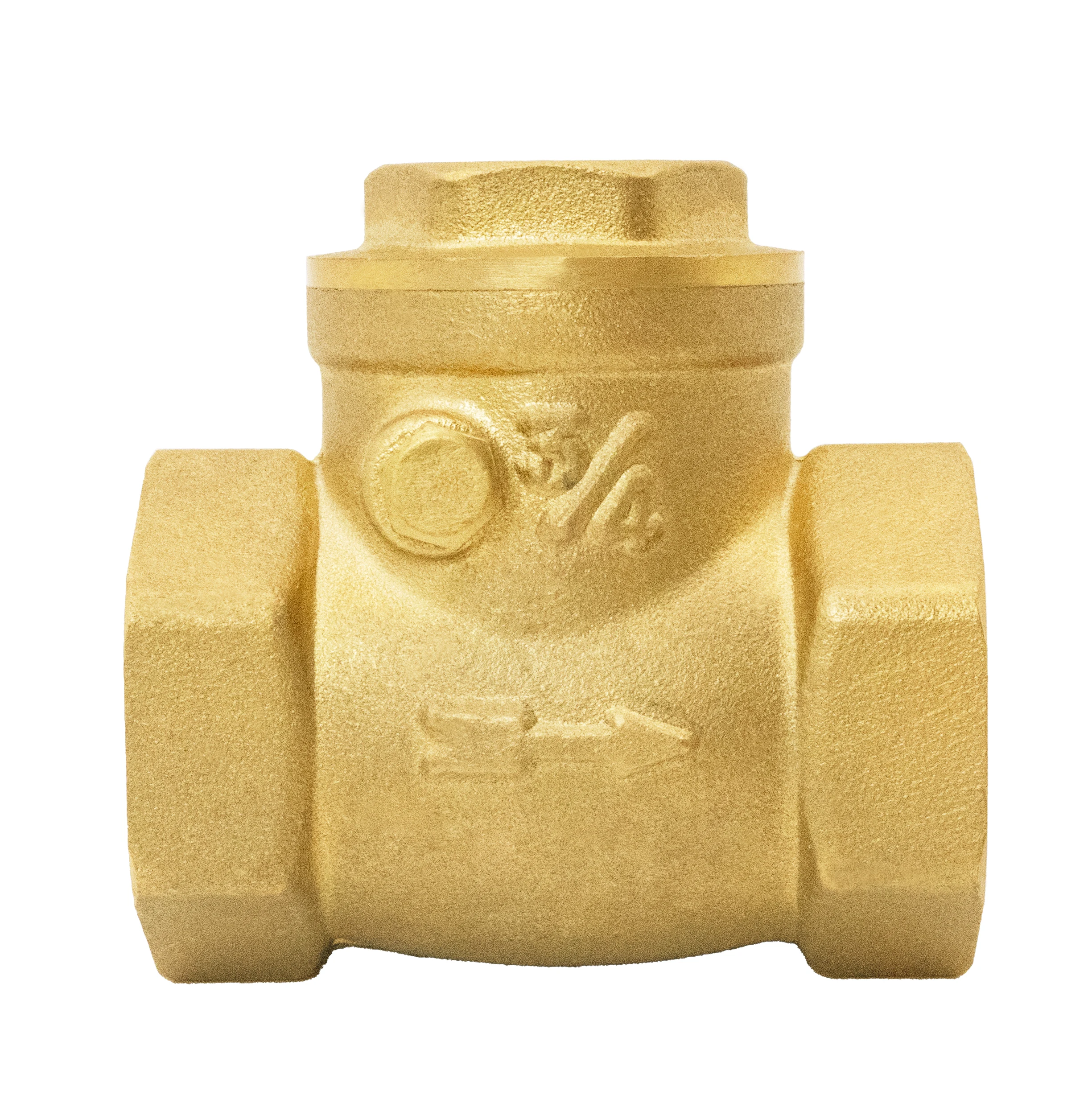 

TMOK DN20 3/4" Inch Female Backflow Preventer None Return Valve Brass One Way Valve Swing Check Valve With Disc