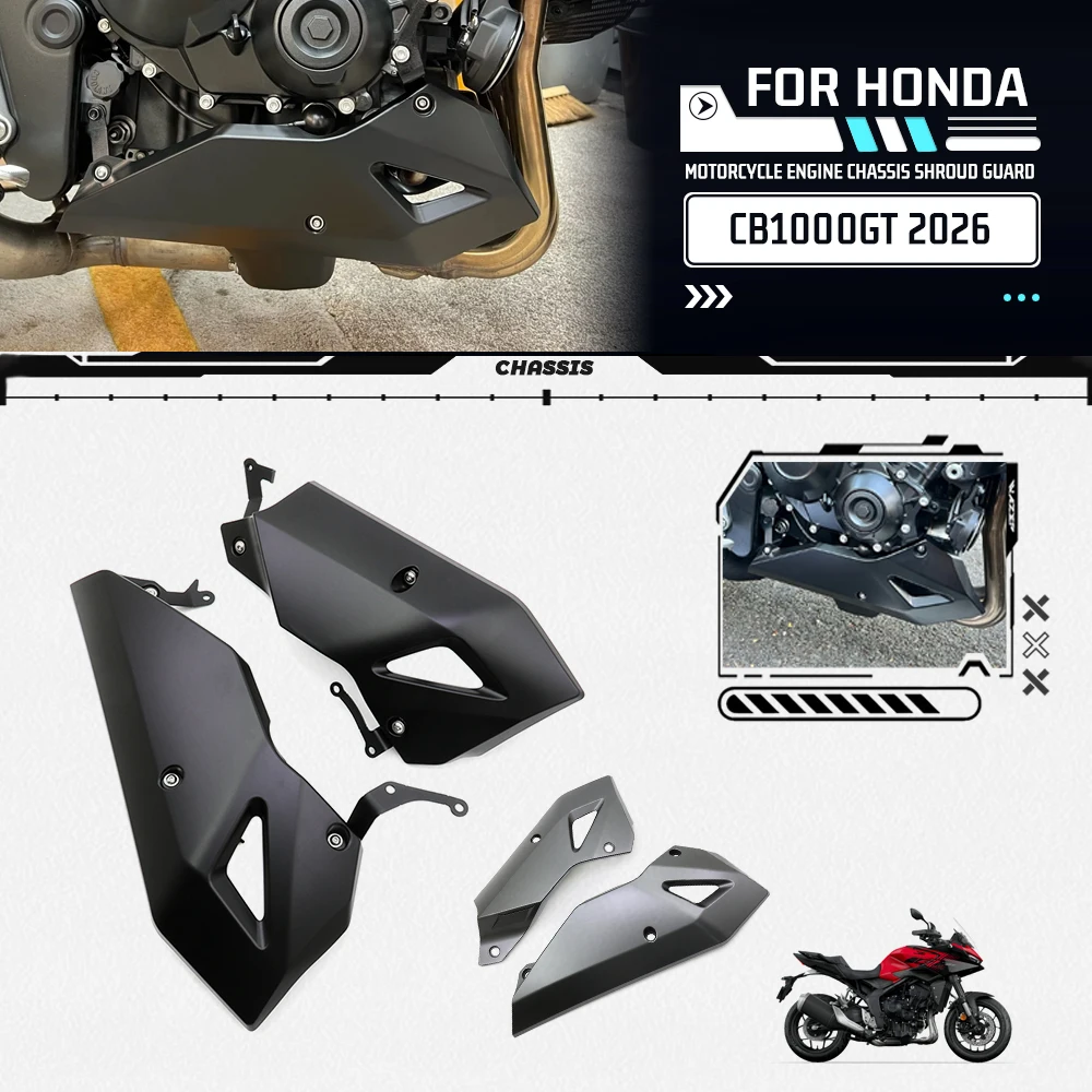 

Для мотоциклов Honda CB1000GT Sport Touring 2026 и CB1000 Hornet: Защита днища, нижний спойлер двигателя, обтекатели, защитные кожухи (аксессуары)