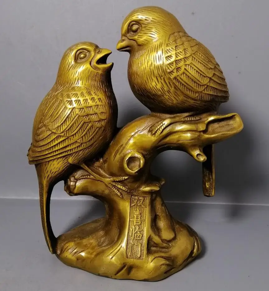 

Archaize brass magpies household desktop decoration crafts statue