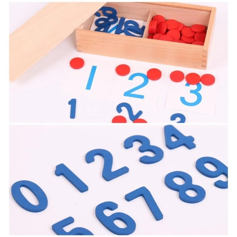 Numbers Match Math Counting Toy Educational Number Matching Preschool 15UB