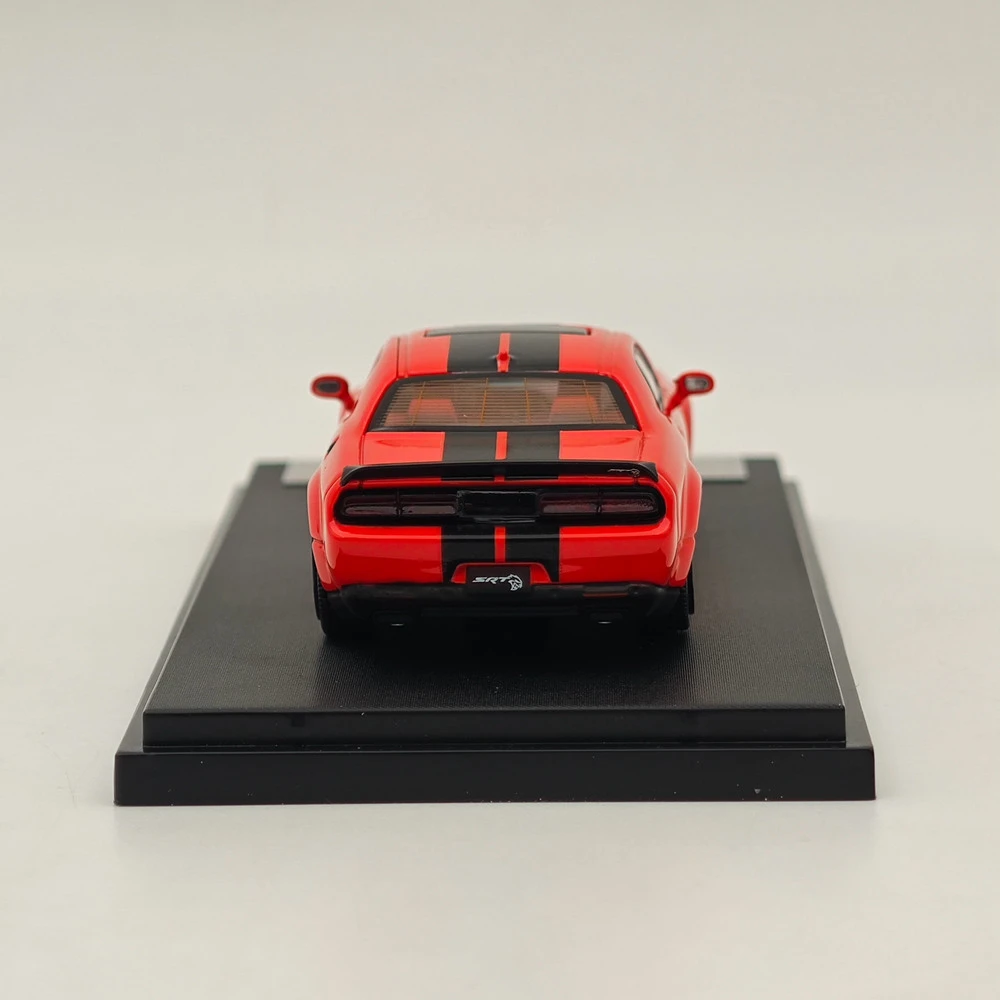 Stance Hunters SH SRT Hellcat Muscle Sports Diecast Models, Red Car Limited Collection, Auto Toys Gift, 1:64