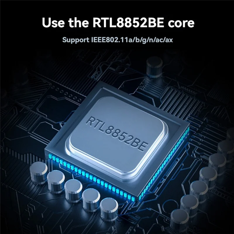 

RTL8852BE Wifi 6 Wireless Network Card Gigabit Dual-Band Adapter Bluetooth 5.2 802.11AX Standard