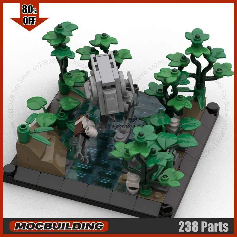 Space Movie MOC Building Blocks Mini Jungle Patrol Model Dioramas Technology Bricks DIY Assembly Toys Collection Display Gift - view 5