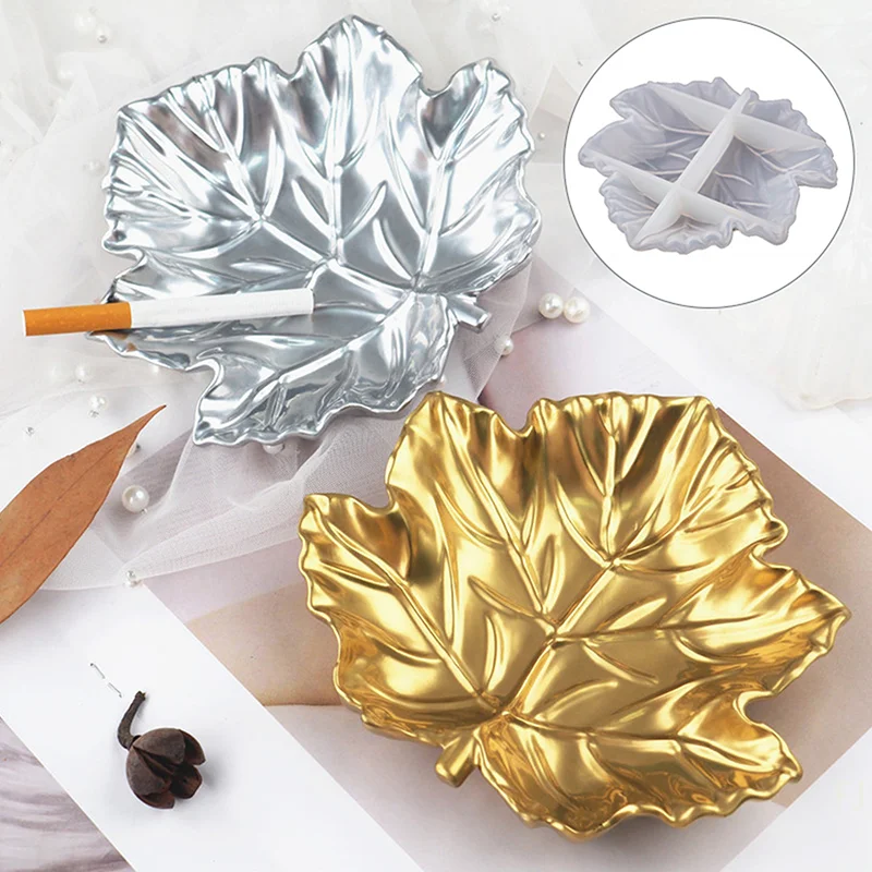 

[YU] Попельный поднос с кленовым листом, форма для смолы, большой поднос, форма для литья из смолы, контейнер для ювелирных изделий, искусство для подставок из смолы «сделай сам», коврики для чашек,