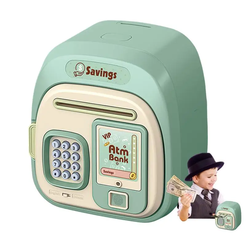 ATM Bank for Kids Electronic Money Bank With Password Lock Large Coin Counting Bank Cute Tabletop Bank Toy Saving Money Jar for