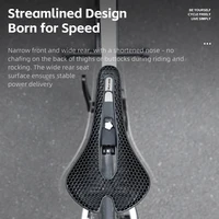 WEST BIKING-sillín de bicicleta con estampado 3D de panal, ultraligero, cómodo y transpirable, pieza de asiento para montar en bicicleta de montaña, grava y carretera