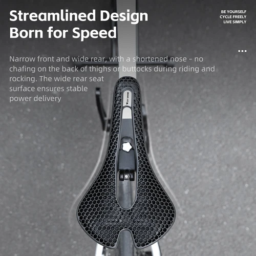 WEST BIKING-sillín de bicicleta con estampado 3D de panal, ultraligero, cómodo y transpirable, pieza de asiento para montar en bicicleta de montaña, grava y carretera