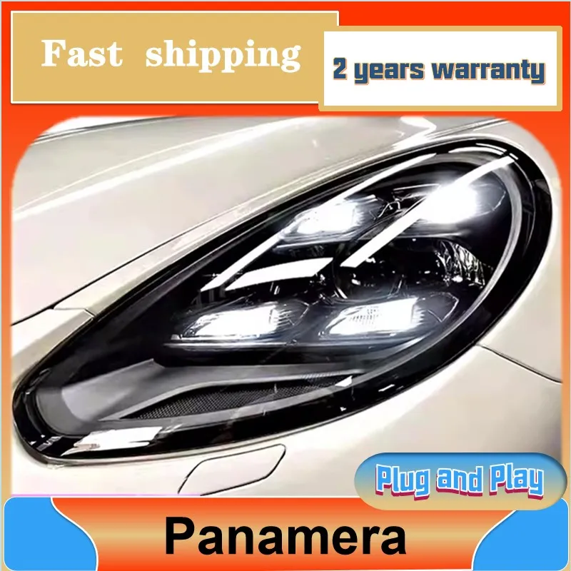 Car Styling for Porsche Panamera Headlight 2010-2017 Panamera 970 Headlamp DRL Turn Signal Low High Beam Projector Lens