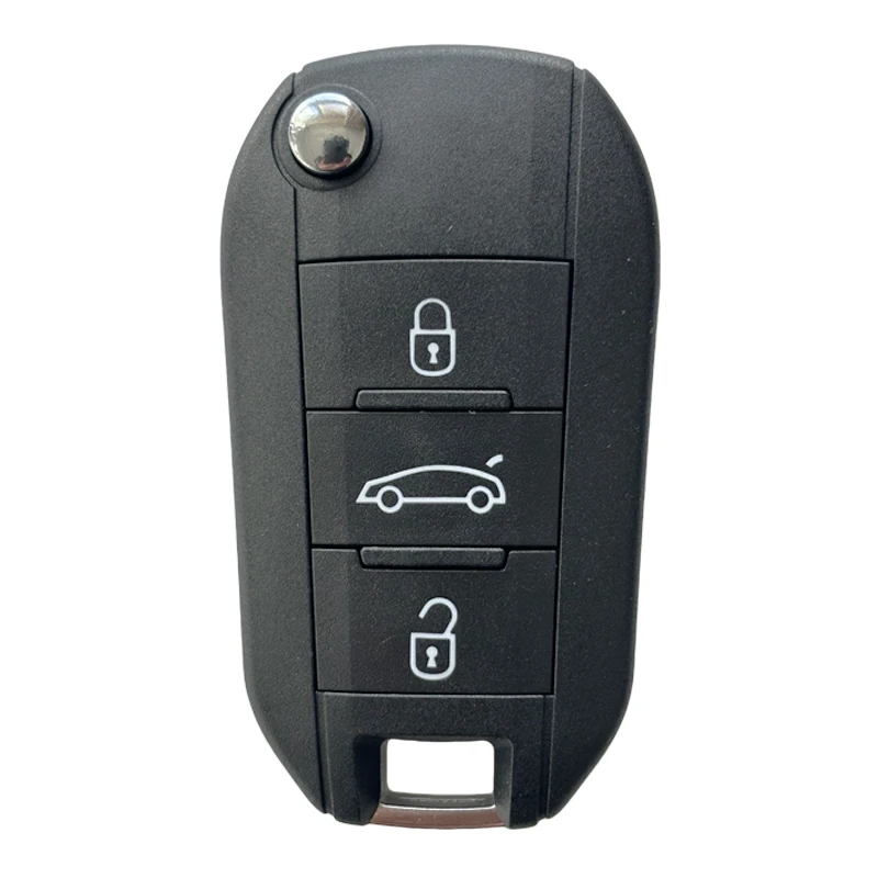 

HNKeys Aftermarket For Peugeot Flip Key 3 Button Trunk 433MHz 4A HITAG AES Chip