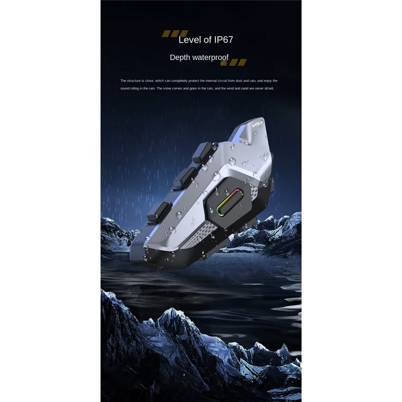 

H9X 4 Riders 2KM Bluetooth Helmet Intercom Headset Motorcycle Duplex Universal Connection VS Fredcom FX