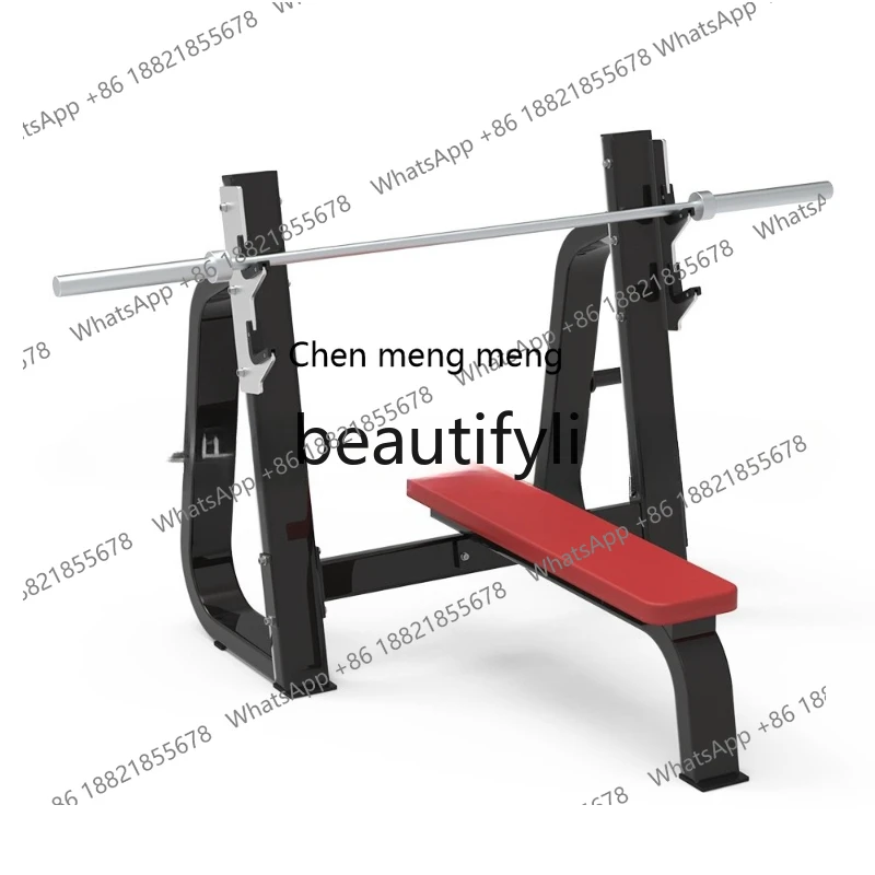 

Flat Bench Press Barbell Rack Chest Muscle Exercise Fitness Equipment Flat Bench Press Training Rack