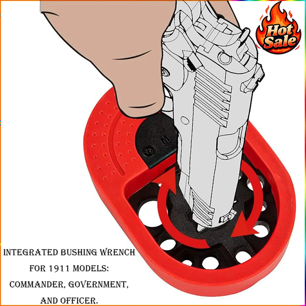 Bloc de banc universel magnétique avec Base antidérapante, outil de douille M1911 pour pistolets Sig Sauer, réparation d'armes à feu, équipement militaire