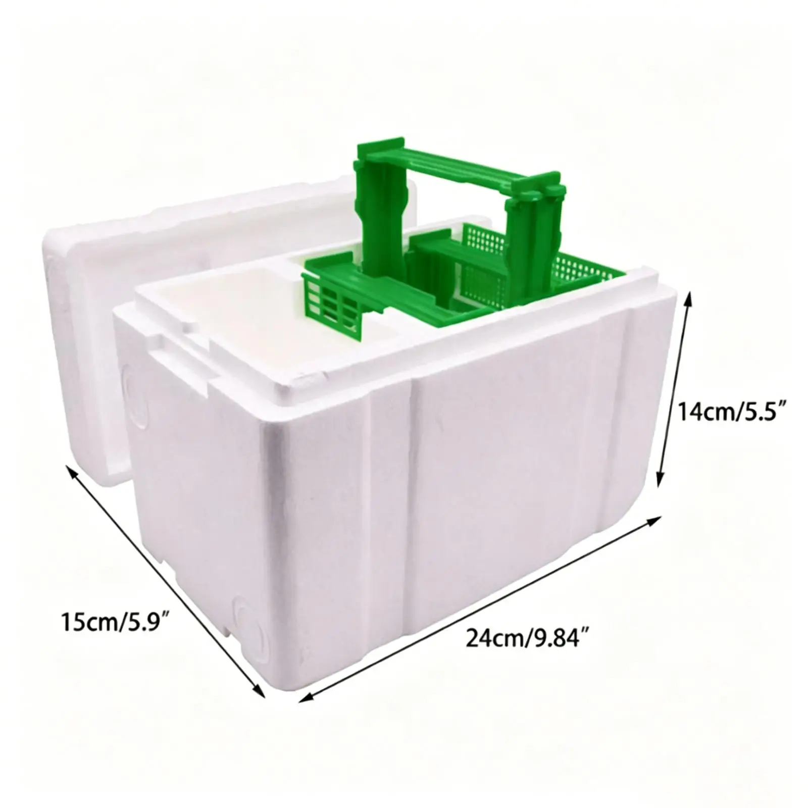 Portable Foam Bee Pollination Box Minimal Maintenance Hive for Queen Bee Breeding Base Equipment