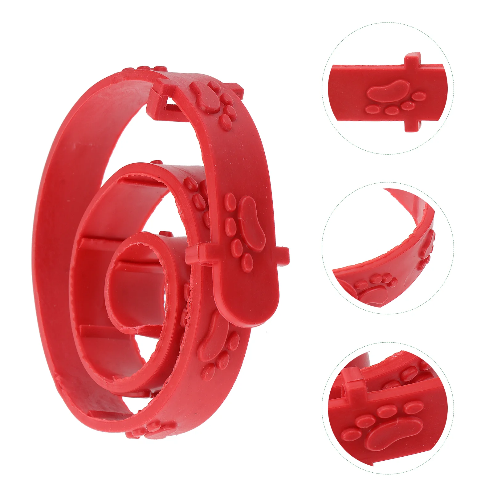 5Pcs Rubber Aroma Pet Remover Pet Protection Neck Pet Accessory Red Pet Aroma Neck for Pets