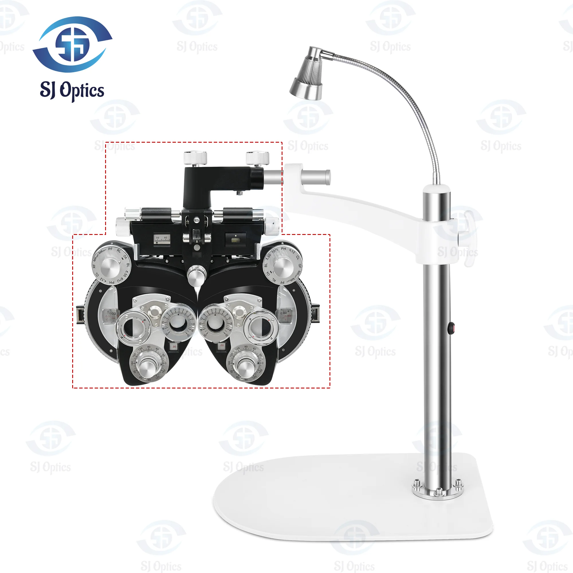 Optik China Wandmontierter tragbarer Phoropter-Arm mit Lampe WZ-ZZ Phoropter-Halter Phoropter-Ständer Optometrie-Ausrüstung