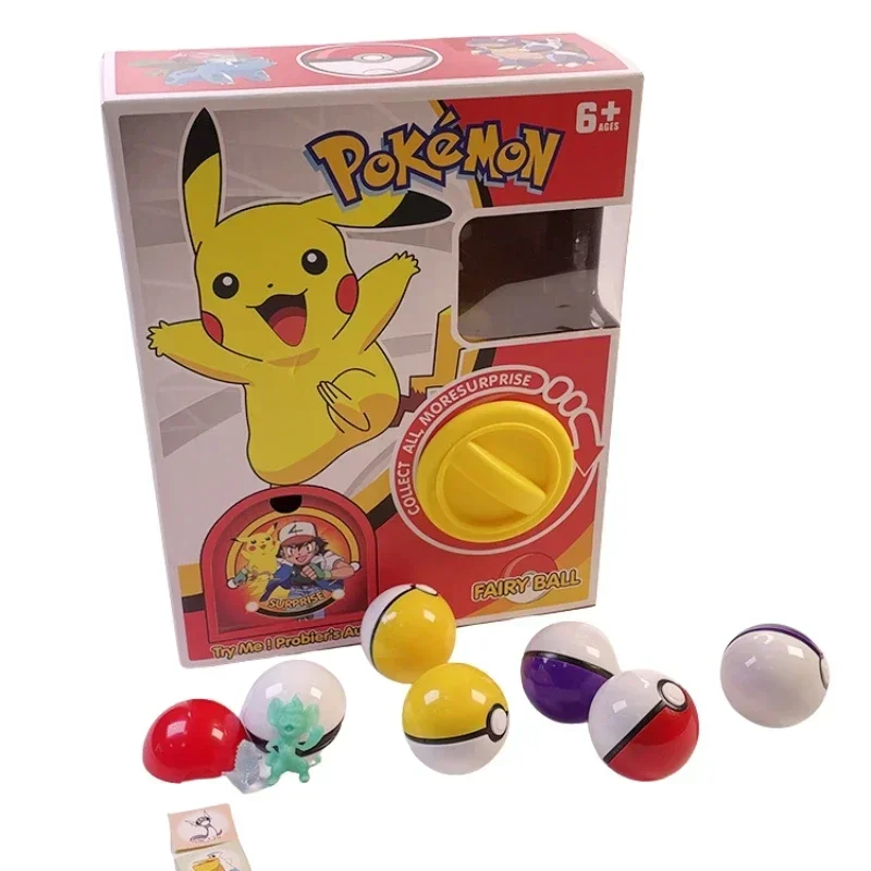 Pokemon Pikachu Gashapon Machines Blind Box 6pcs Random Capsule Super mario Egg Twisting Machine ONE PIECE Kids Surprise Gifts