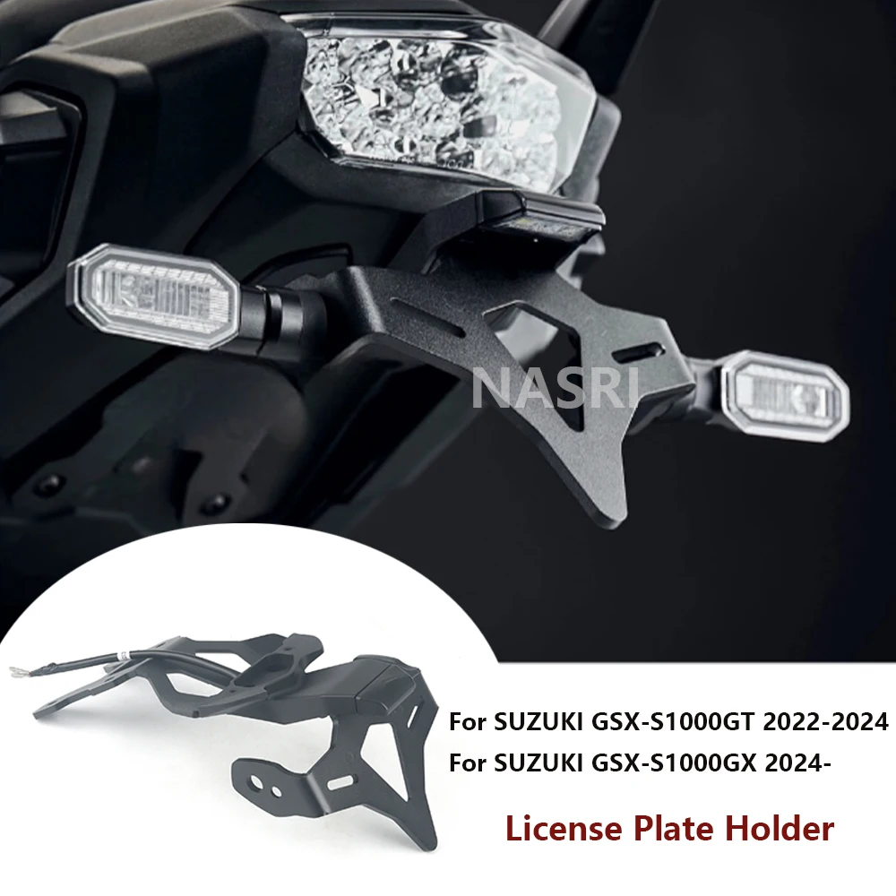 For SUZUKI GSX-S1000 GT GX GSX-S1000GT GSX-S1000GX Motorcycle Rear Short Tail Stock License Plate Holder Tailstock Frame Bracket