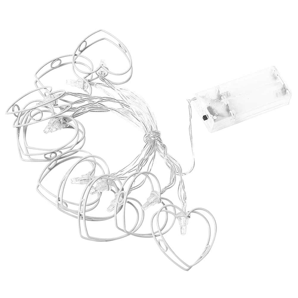 

Iron String Heart Shape Warm White Bedroom Living Room Garden Decor Romantic Pretty String Light Party Anniversary