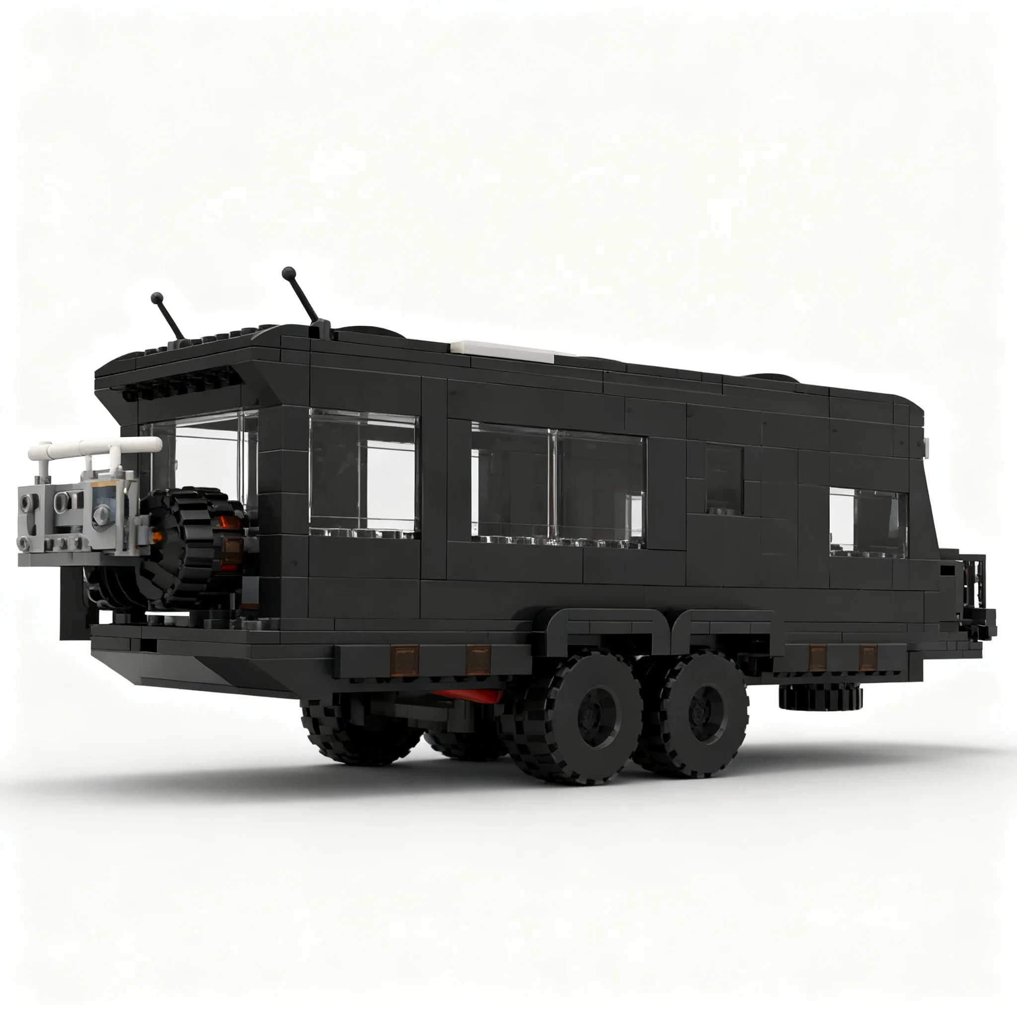 612 деталей MOC Revive Caravans Bushtamer MK2 City Champions, модель строительных блоков, рождественский подарок, игрушка, образовательный конструктор, идея для демонстрации.