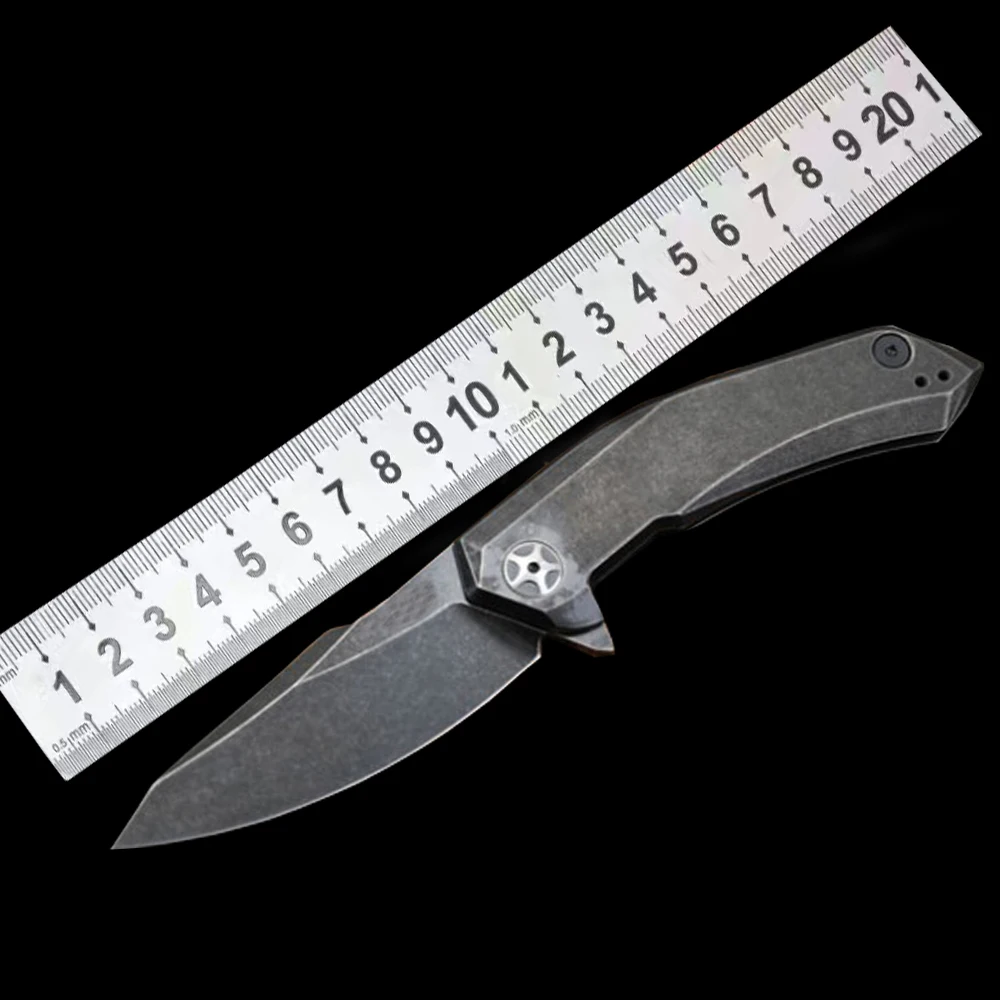 ZT0095 Folding Pocket Knife D2 Blade titanium alloy Handles Hunting Outdoor Survival Knives Camping Tacitcal Tool