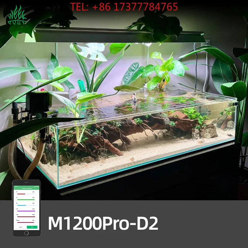 WEEKAQUA M 1200 D 2 PRO 2023 Hot Sale Aquarium Lights Full Spectrum Led RGB+UV Fish Tank Lights Accessories