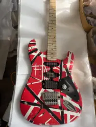 EVH Striped Series Frankie 2023  Red, Black, White  Guitar