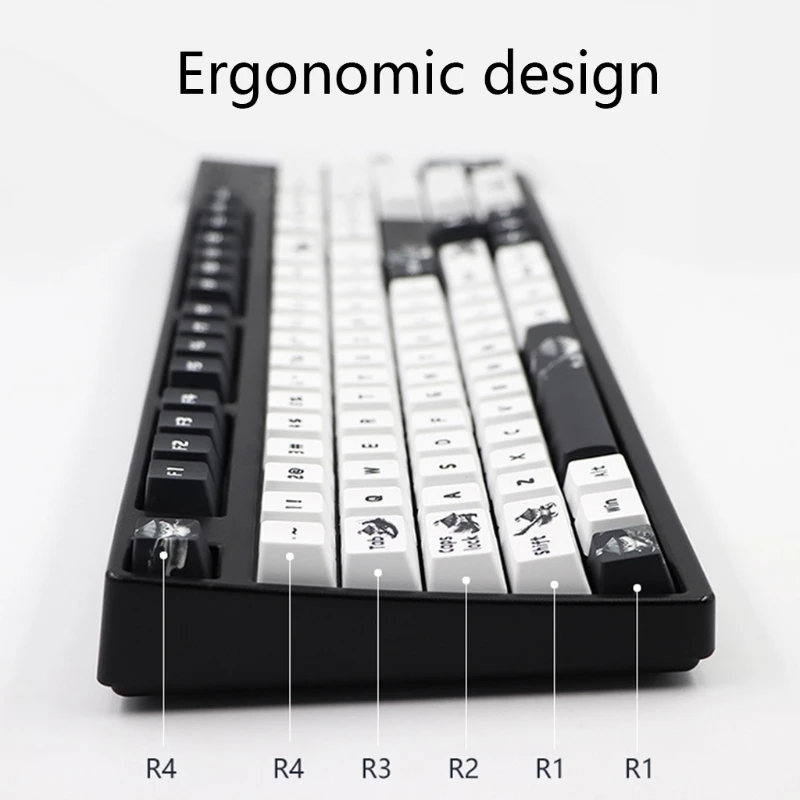 109 шт. колпачки для клавиш Kungfu Panda OEM колпачки для клавиш с красителем для механической клавиатуры MX