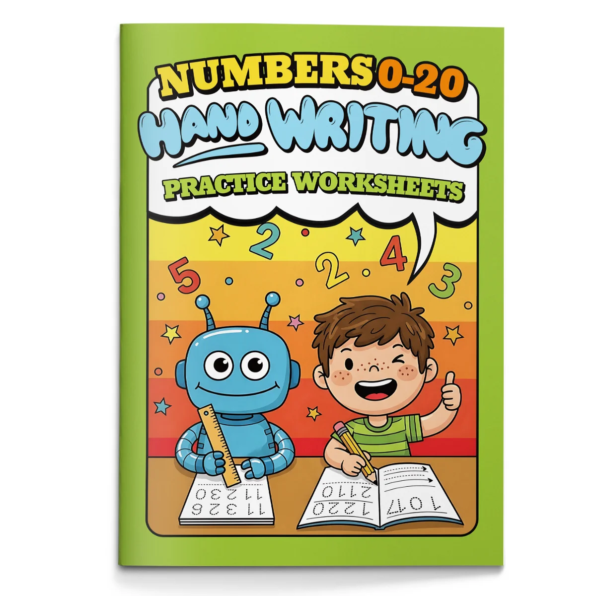 Cahier d'activités pour enfants : Apprentissage des nombres de 0 à 20 – Traçage, écriture, comptage et pratique des signes de comptage