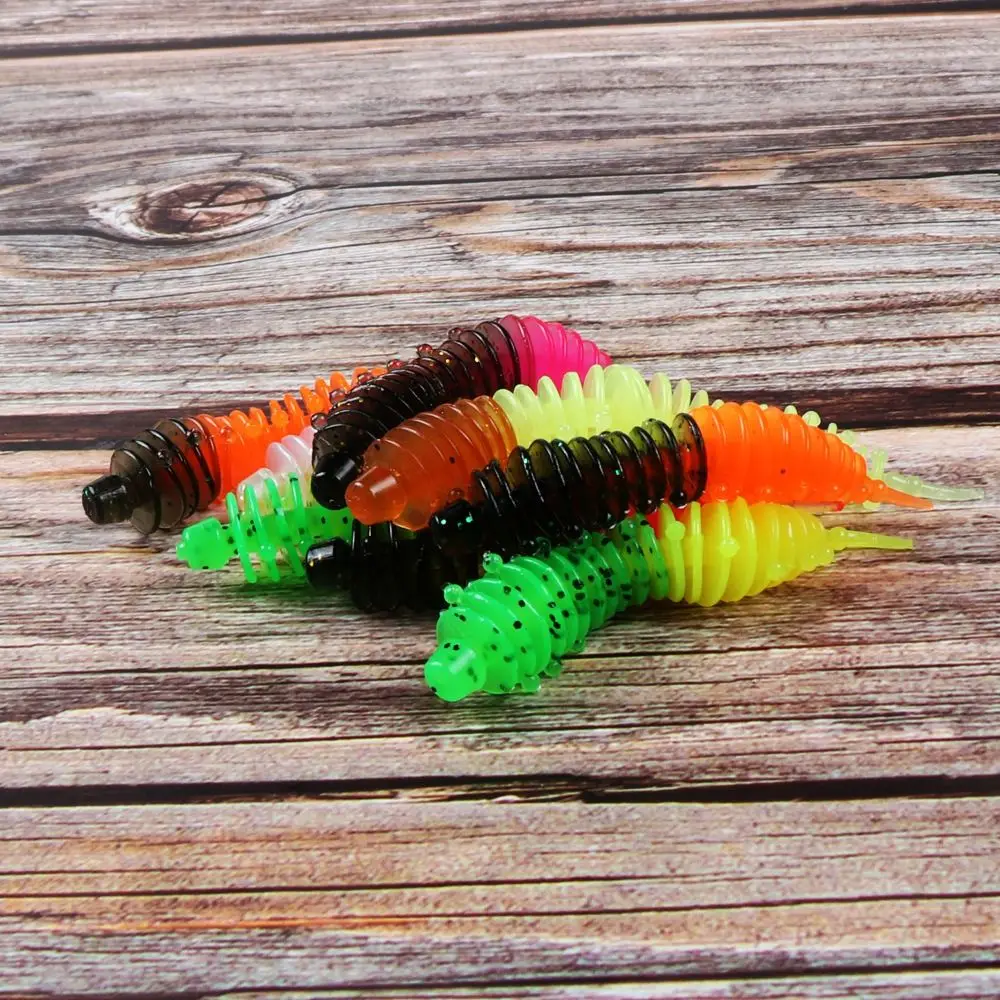 5cm 1.27g/7.5cm 1.32g Soft Fishing Lures Paddle Tail TPR Artificial Bait Slow sinking Bicolor 3-jointed Soft Lure Fishing