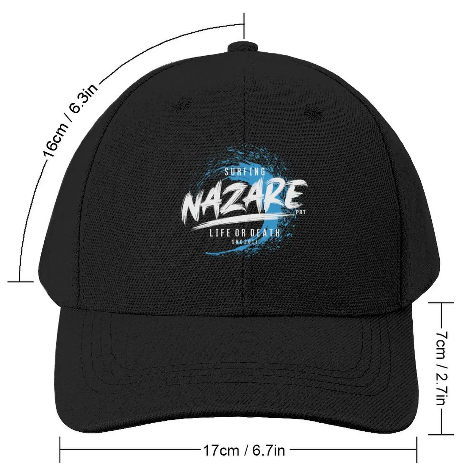 SURFING NAZARE LIFE OR DEATH BY SUBGIRL Baseball Cap Big Size Hat tea Hat foam party Hat Hats Woman Men's