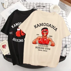 Hajime No Ippo Manga Y2k TShirt Anime giapponese Hip Hop Tee Top Uomo Donna Makunouchi Takamura T-shirt KGB Harajuku Tshirt vestiti