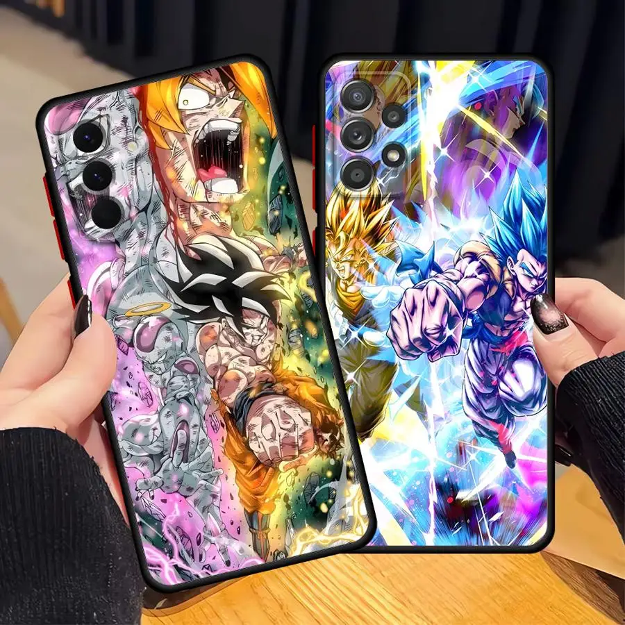Case for Samsung Galaxy A14 A15 A16 A12 A05 A30 A70 Note 20 Ultra 10+ 9 8 A13 A50 A06 Back Phone Cover Dragon Ball Goku Vegeta