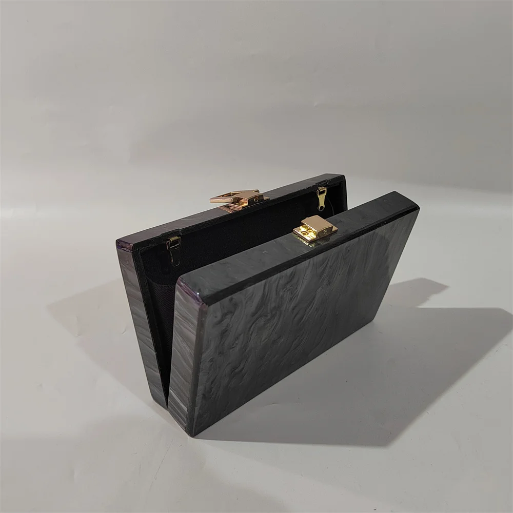 Pearl Black Luxury Women Small Box Chain Crossbody Bag Brand Lady Handbags And Purses Clutch Evening Party Bag Mini Suitcase Pur