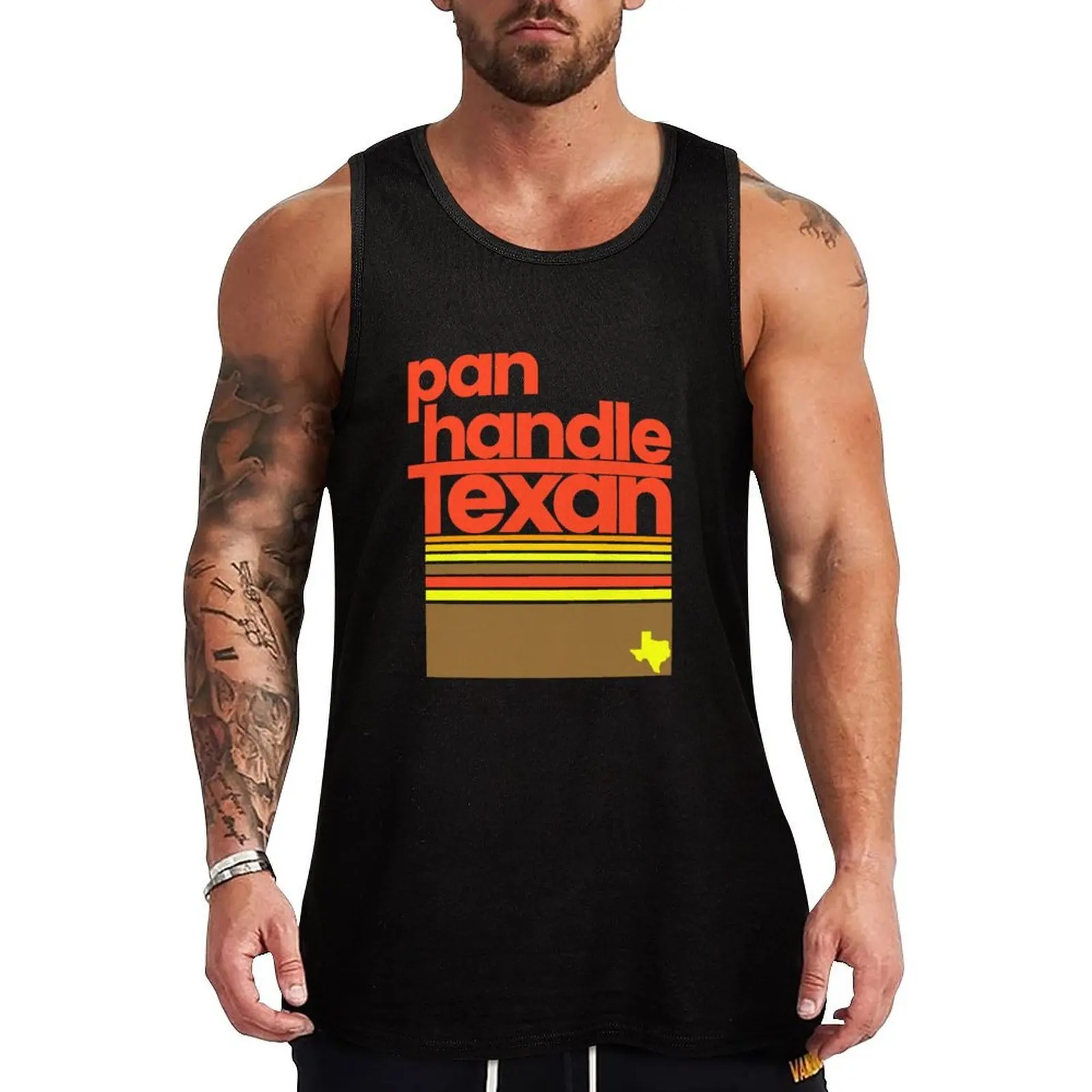 Panhandle Texan camisa Regional divertida camiseta sin mangas Texas Fitness hombres ropa chaleco hombres ropa deportiva sin mangas para hombres