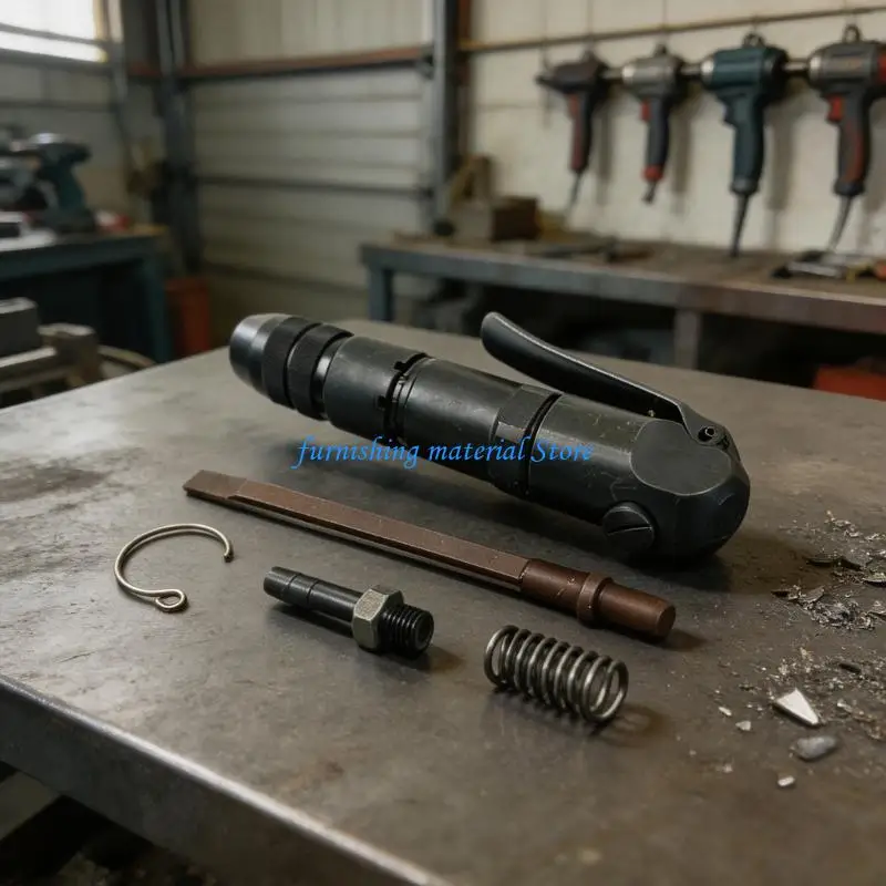 Y5GD Portable Pneumatic Scaling Tool With High Impacts Frequencies And Low Air Consumption For Efficient Surfaces Preparation