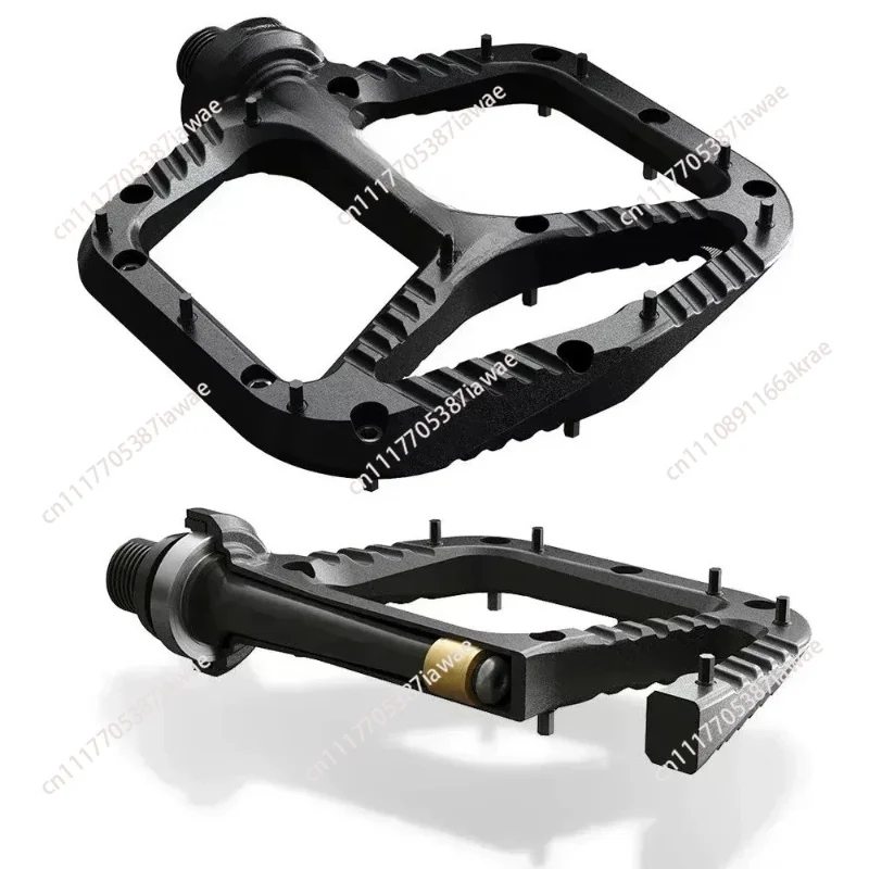 Bike Pedals Flat Bike Titanium Pedals Minimal Profile Adjustable Handlebar