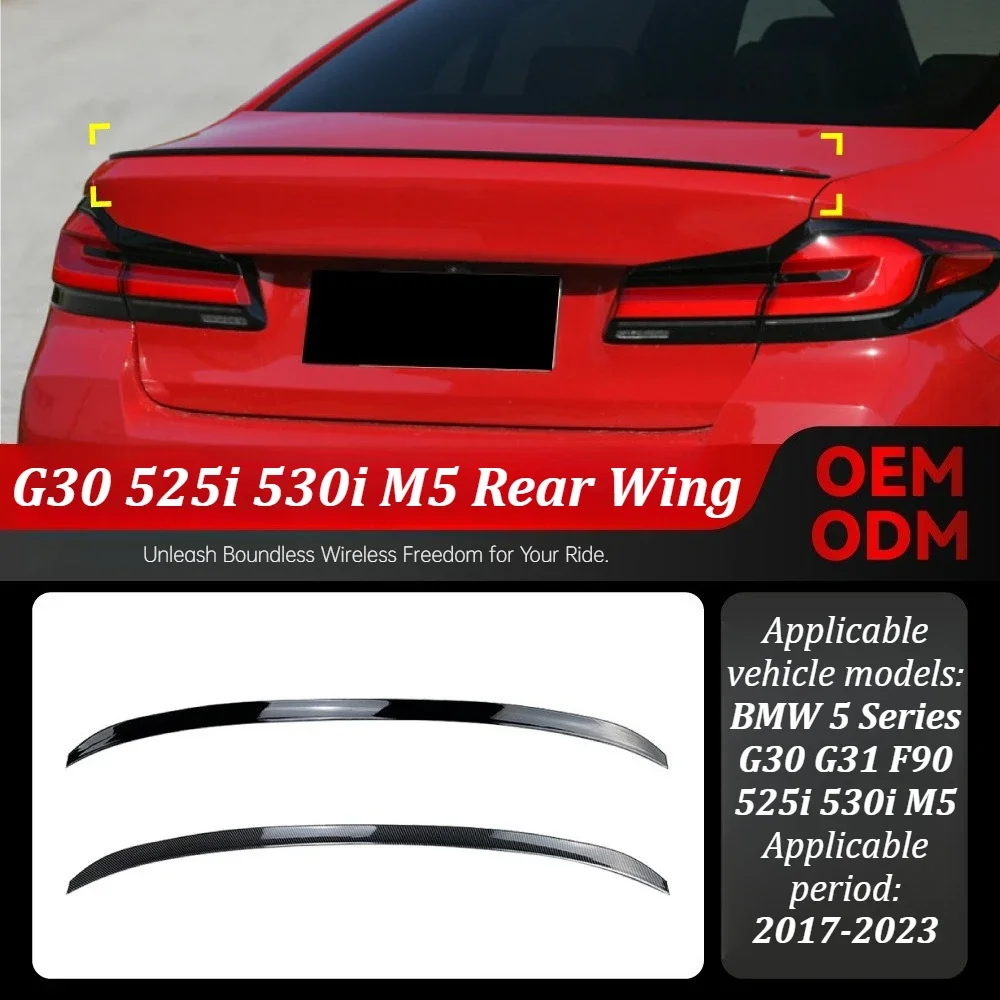 

For 2017-2023 BMW 5 Series G30 G31 F90 525i 530i M5 Trunk Spoiler Rear Wing Roof Lip Style Car Styling Accessories Modification