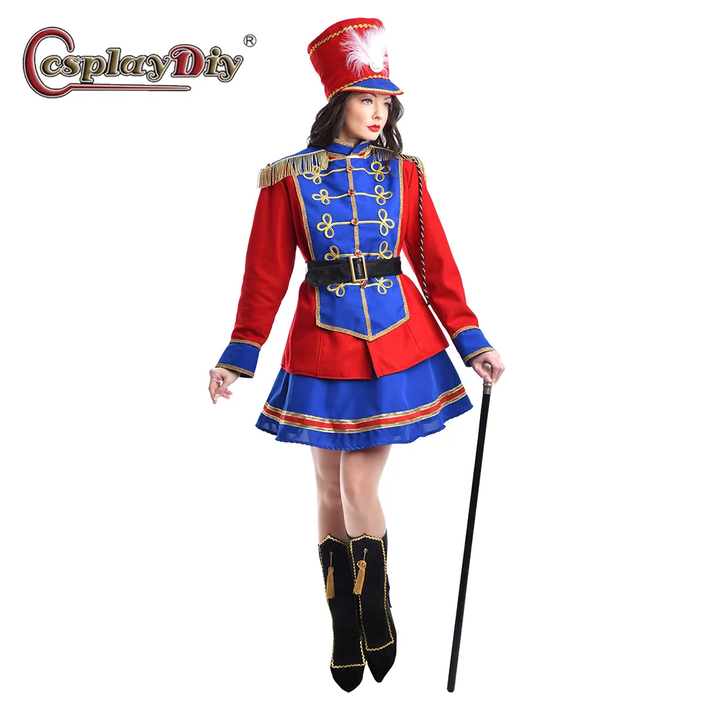 Nutcracker Costume Outfits Medieval Royal Girls military suit Christmas Halloween Carnival Stage Show Ceremonial Uniforms