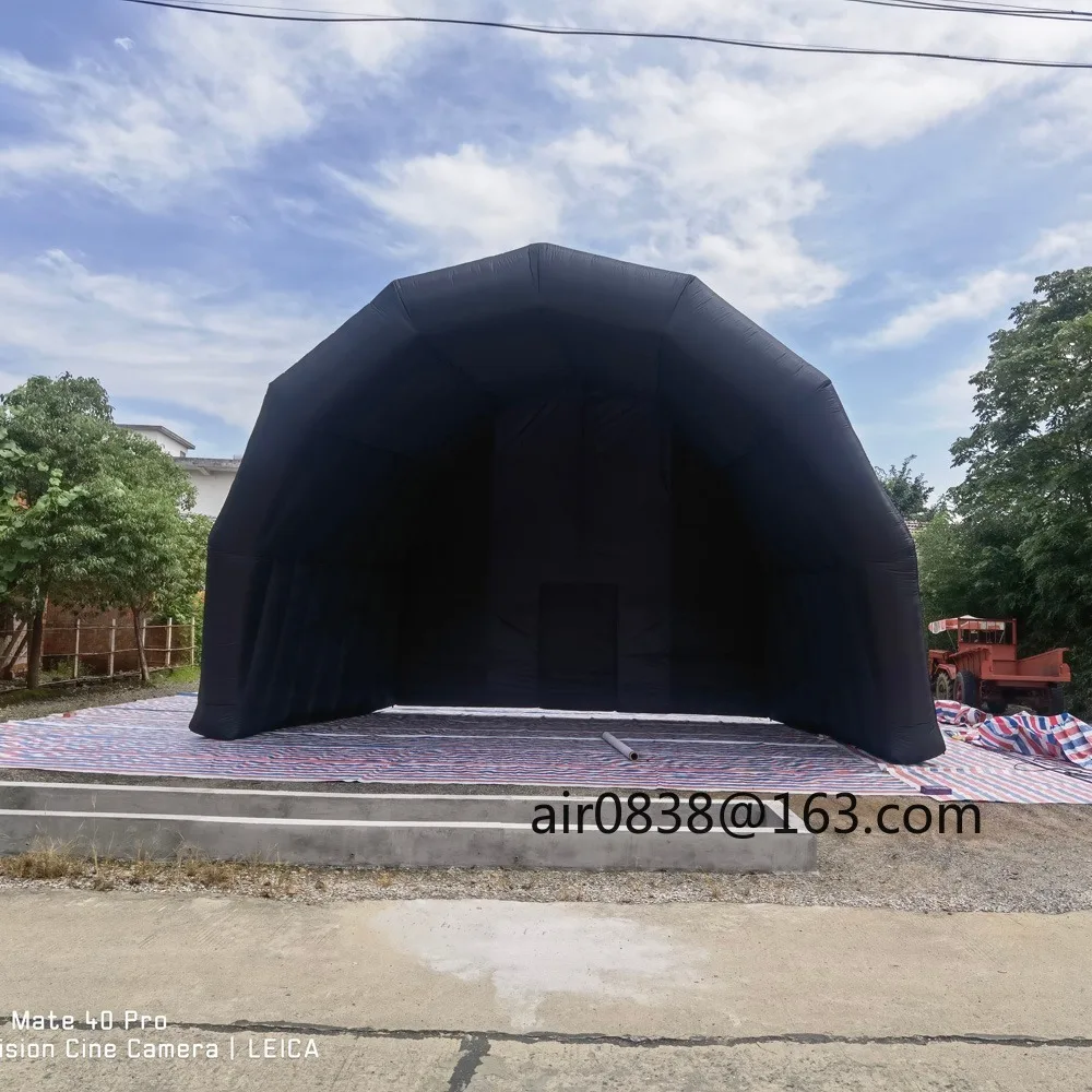 Huge Oxford Inflatable Stage Cover Tent Blow Up Inflatable Stage Roof Party Event Marquee for 4 Seasons Outdoor Festival Events