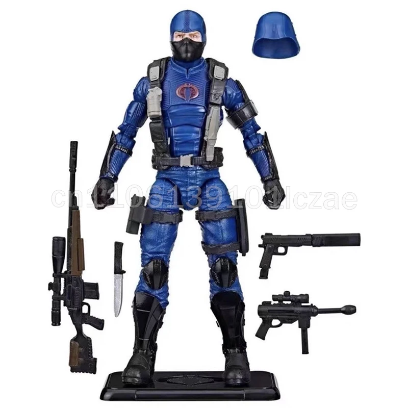 Em estoque 6 polegadas G.I. Joe GI Joe Classified Series Retro Snake Eyes Cardback Cobra Trooper Action Figure Modelo Brinquedo Presente de Natal