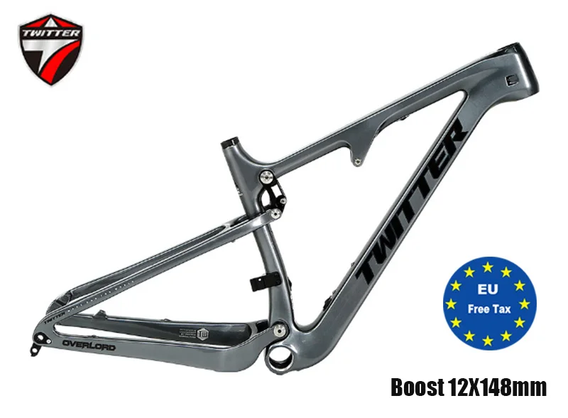 Carbon Bicycle Full Suspension Frame,Soft Tail , 29/27.5ER Boost, 148mm, Mountain 4 Links,MTB, AM Cycling Downhill,DPD