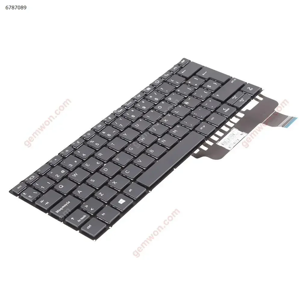 Imagem -04 - Teclado sp Espanhol Rplacement Retroiluminado Preto Apto para hp Elitebook X360 830 g5 g6 X360 Series L40527-bg1 6037b0153116