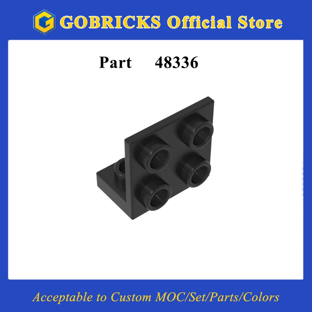 

Gobricks 1 шт. Специальная пластина MOC 1 x 2 кирпича, совместимая с моделью 48336 Строительные блоки Детали Детские развивающие сборки игрушек
