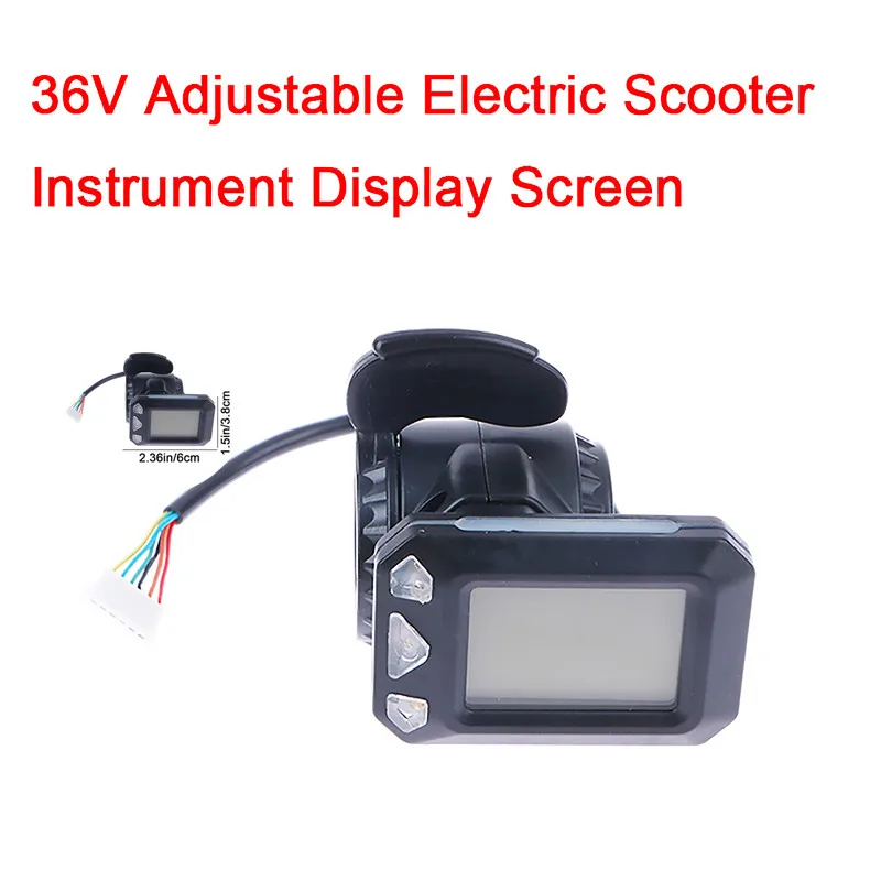 1Pc Beautiful Appearance 36V Adjustable Electric Scooter Display Screen Switch Accelerator For 5.5/6.5 Inches Scooter Parts