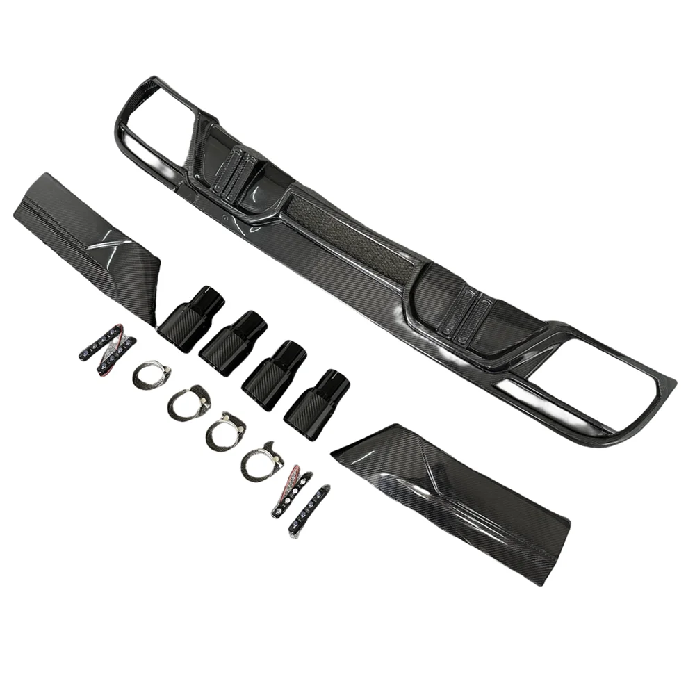 

F96 Diffuser Real Carbon Fiber for BMW X6M F96 Rear Bumper Diffuser Splitters Canards LD Style F96 Rear Diffuser