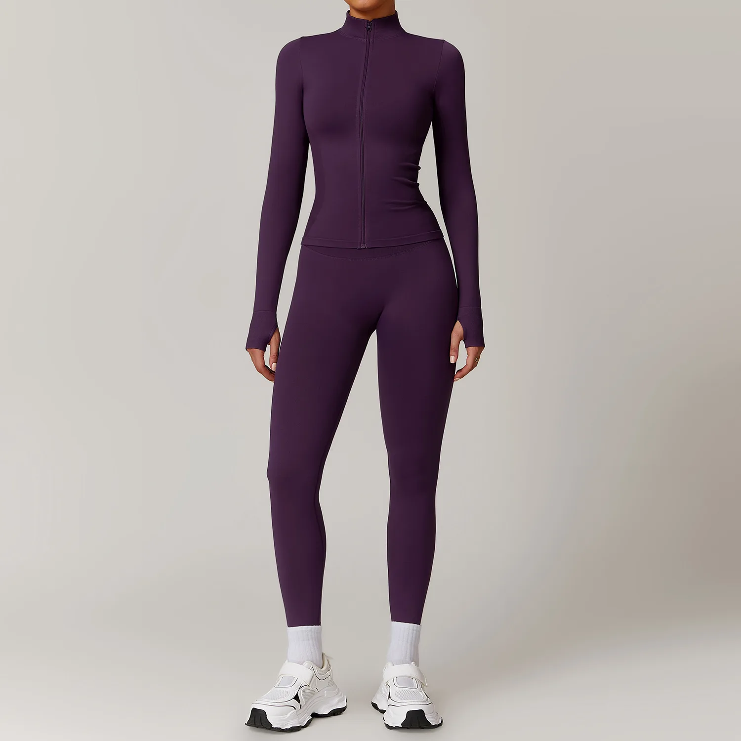 2/3PCS Yoga Set Women Workout Set Seamless Sportswear Gym Clothing Fitness Long Sleeve Crop Top High Waist Leggings Sports Suits