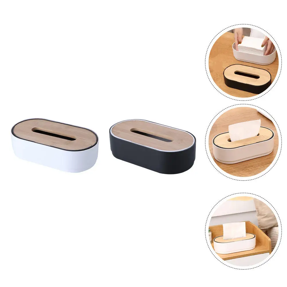 

Набор из 2-х коробок для хранения салфеток: Идеальное исполнение, удобство использования, для дома и офиса, органайзер для салфеток, контейнер для хранения